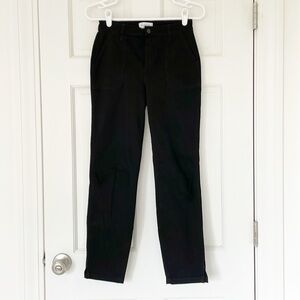 EVEREVE pants size 24 black brushed cotton